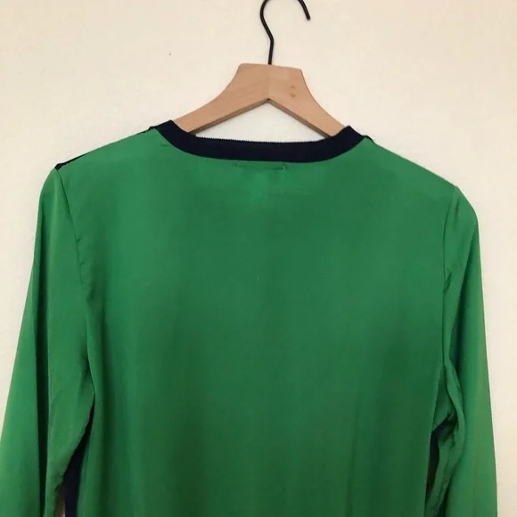 3.1 Phillip Lim For Target Green Blue Long Sleeves Shirt Top S/P - Picture 7 of 8